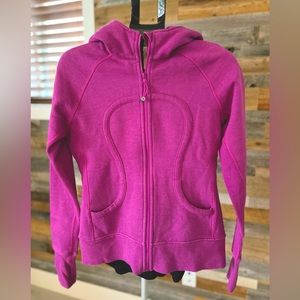 EUC Lululemon Scuba Full-Zip Hoodie Size 8 Yoga Jacket purple